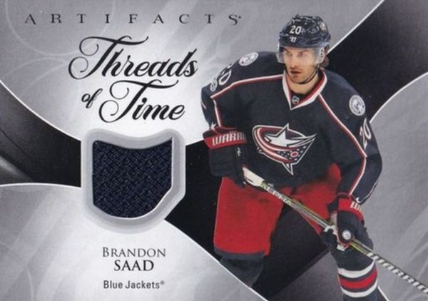 jersey karta BRANDON SAAD 23-24 Artifacts Threads of Time číslo TT-BS